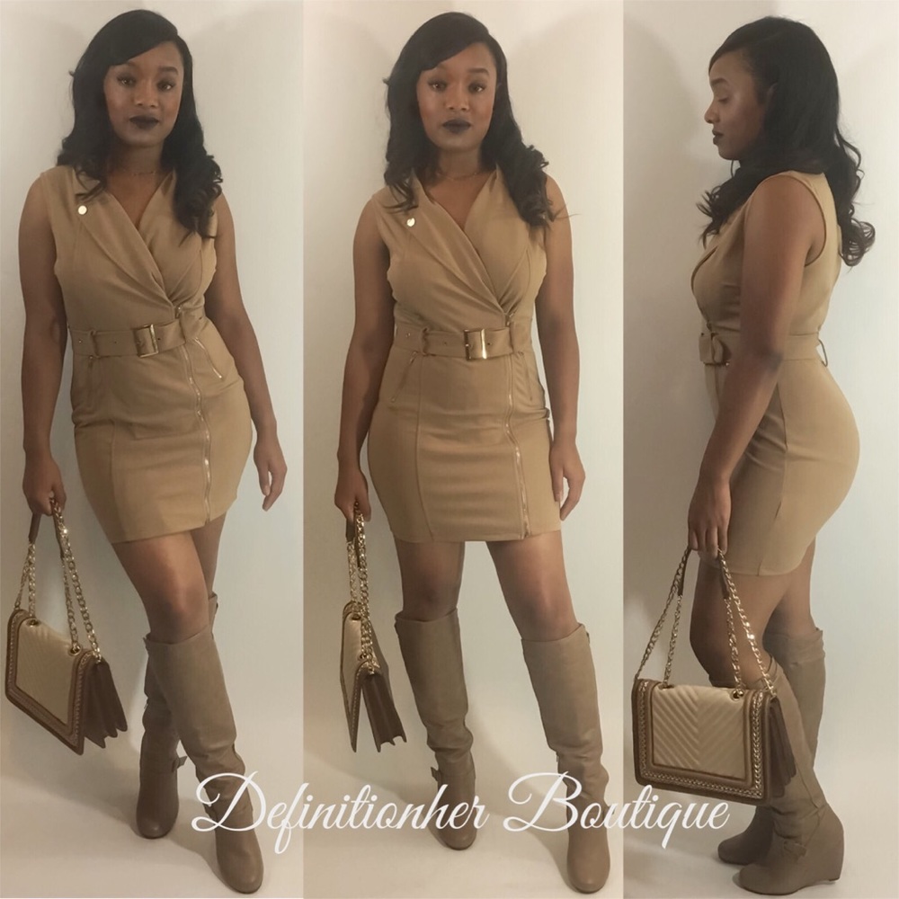 ✨Trenched Midi Dress✨